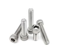 M1.4 M1.6 M2 M3 M3.5 M4 M5 M6 M8 304 A2-70 acero inoxidable DIN912 perno hexagonal longitud del tornillo 2-80mm(30mm,M5 10pcs)