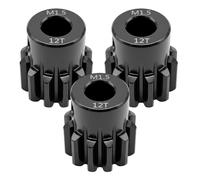 M1.5 12T Pinion Gear 8mm Bore Motor Gear, Hardened Steel CNC Precision Gear, Heavy Duty for 1/5 RC Car Truck for Losi 5IVE-T for XRT 5687 56112 Brushless Motor Upgrade, High Performance Gear