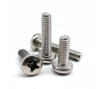 M1.6 M2 .5 M3 M4 M5 M6 M8 304 A2 Juego de juego tamaños mixtos tornillos y tuercas cabeza redonda cruzada acero inoxidable para Electrónica(M2.5 600pcs)