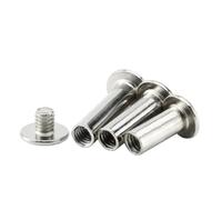 M1.6 M2 M2.5 M3 M3.5 M4 M5 Álbum de fotos con tornillo Chicago de acero inoxidable 304, libro mayor, receta(54mm,D4-M3 20sets)