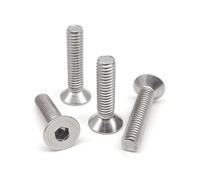 M1.6 M2 M2.5 M3 M4 M5 M6 304 Acero inoxidable Negro Grado 10.9 Tornillo hexagonal plano avellanado(304 stainless steel,6MM-M2 (50PCS))