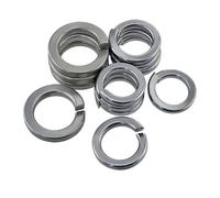 M1.6 M2 M2.5 M3 M4 M5 M6 M8 M10 M12 304 Acero inoxidable 304SS Junta Anillo Amortiguador Bloqueo dividido Arandela de resorte(M3 200pcs)