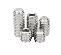 M1.6 M2 M2.5 M3 M4 M5 M6 M8 M10 M12 M14M16 DIN913 Acero inoxidable Allen Hexágono Hexágono Extremo plano Tornillo sin cabeza(12mm,1pc M16)