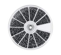 m1.6 Tornillo-Samfox Tornillo m1.6 12 Kinds M1 M1.2 M1.4 M1.6 Kit Surtido Tornillos Pequeños - Juego Mini Tornillos Kit Reparación Herramientas Mano para Anteojos Reloj Portátil 600 Piezas