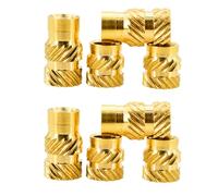 M1 M1.4 M1.6 M1.7 M2 M2.5 M3 M4 M5 M6 M8 Tuerca de inserción de latón, rosca moleteada de fusión en caliente, moldeo por inyección de calor, tuerca de cobre integrada(Length 12mm,M8 (OD 10mm)10pcs)