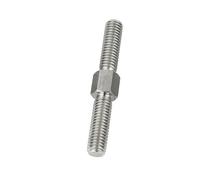 M10 304 Barra roscada de Doble Cabeza de Acero Inoxidable Rosca Izquierda Pernos de Varilla de Rosca de Doble Extremo Derecho(90mm)