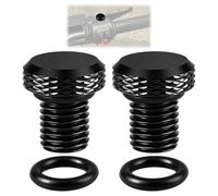 M10 CNC Tapa Ciegos para Motocicleta Tapones Espejo Moto Aluminio Tapones Retrovisores 2 piezas Cubretornillos Espejo Moto Aluminio Protectores Rosca Cubierta de Retrovisores Tapas en Sentido Horario
