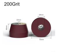 M10 Muelas abrasivas de rosca para amoladora angular tipo 100, rueda de pulido de carburo de silicio de 100 mm, opciones de grano de malla 50/100/200, paquete de 1 o paquete de 3 (C)