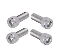 M10X1 25 Schraube M10 1,25 4 Uds Tornillo Hexagonal Tornillo de Cabeza Hueca Acero Inoxidable A2 1,25 Mm Hardware de Sujeción de Paso Fino (M10*30)