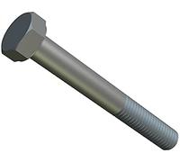 M10x70 Pernos de cabeza hexagonal Pernos hexagonales métricos Tornillos de cabeza de acero inoxidable A2 para construcción de metal, automotriz, maquinaria, bricolaje DIN933 10mm x 70mm (Pack of 5)