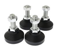 M12 Pies de nivelación RLECS 4 unids montaje de nivelación muebles deslizamiento giratorio montaje de nivelación pies D50xM12xH50