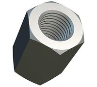 M12 Tuercas de Acoplamiento Hexagonales (36mm 19mm) Tuerca de Varilla Larga Rosca Hembra Acero Aleado Cincado para Equipos de Comunicación DIN 6334 (Paquete de 2) Altura 36mm