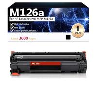 M126a Cartucho de Tóner Compatible para HP LaserJet Pro MFP M126a Impresoras, Impresión Nítida y Duradera, 3000 Páginas,Black-1 Pack