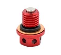 M12X1 5 Tornillo de Perno de threnado de Drenaje de Aceite Compatible con XT YZ WR MT YZF WRF Serow 80 100 125 250 250X 250R Accesorios de Piezas de Motos de Motos de Motocicleta de Motocross(Red)
