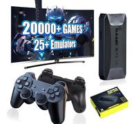M16 Consola de Juegos Retro Game Stick,30000/20000+ Juegos,25 Emuladores,Salida HDMI 4K,Consola de Juegos Portátil Anti-Vibración con Mando Inalámbrico,Batalla de 4 Jugadores,Plug and Play (64G)