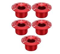 M18 aleación de aluminio bicicleta de carretera de montaña hueco integrado bielas tornillo de manivela BB soporte inferior (Roja)