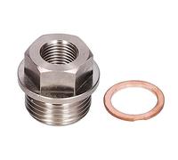 M18x1.5 a 1/8NPT Sensor de Temperatura de Presión de Agua y Aceite Adaptador Medidor Sensor Remitente Reductor con Junta