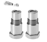 M18x1.5 O2 Sensor Spacer Adapter, 304 Stainless Steel Forged Oxygen Sensor Adapter Fixed Converter, Easy Install for Spark Plug