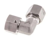 M18x1,5 x 10S Acero inoxidable Codo ajustable de 90 grados con cono de cierre y junta tórica 630 Bar DIN 2353