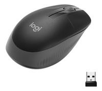 M190 Ratones, Ratón negro/Antracita, Ambidextro, Óptico, RF inalámbrico, 1000 DPI, Carbón vegetal