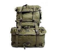 M1945 Equipment Group Package WWII WW2 Mochila de la Guerra de Vietnam, mochila táctica de la Guerra de Corea, Verde, Militar