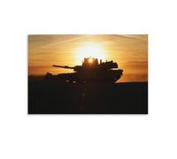 M1A2 Abrams Main Battle Tank SEPv3 (18) Póster artístico en lienzo y arte de pared, póster moderno de decoración familiar, 16x24in / 40 x 60 cm