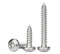 M2 .3 .6 M3 .5 M4 M5 M6 304 Acero Inoxidable Torx Hexalobular Socket Tornillos De Rosca Cabeza Redonda Tornillo Madera Seis Lóbulos Plana(45mm,M6 (20 Pieces))