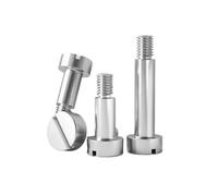 M2 .5 M3 M4 M5 M6 304 Acero inoxidable ranurado ranura de una palabra posicionamiento hombro paso tornillo límite rodamiento perno(10mm,(D5) M4 x5Pcs)
