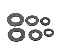 M2 .5 M3 M4 M5 M6 M8 M10 M12 M14 M16 M20 M22 M24 Negro Grado 8. Arandela plana de acero al carbono Junta lisa GB97 DIN125(50pcs M2.5)