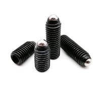 M2.5 M3 M4 M5 M6 M8 M10 M12 M16 Black Grade 12.9 Steel Hex Hexagon Socket Spring Ball Plunger Grub Bolt Point Set Screw(5mm,M6 10pcs)
