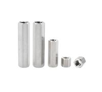 M2 .5 M3 M4 M5 M6 Poste de columna hueca roscada con perno hexagonal doble paso acero inoxidable 304(5mm (20Pcs),M4)