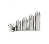 M2.5 nivel negro 12,9 304 conector hexagonal de acero inoxidable Allen resorte bola émbolo juego de puntas tornillo perno 10 Uds(304 steel,14mm)