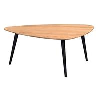 M2 Kollektion Elanda 2 - Mesa de café, Roble, marrón, Negro, 105 x 44 x 70 cm