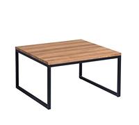 M2 Kollektion Jakarta 1 Mesa de Centro de Madera de Densidad Media, decoración de Roble marrón, 60 x 60 cm, Altura 35 cm