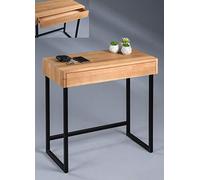 M2 Kollektion Jazz Consola, Roble Metal, Marrón, Negro