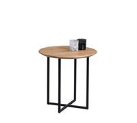 M2 Kollektion Keno 1 Mesa de Centro/Auxiliar, Madera, marrón, diámetro 45 cm, Altura 46 cm