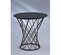 M2 Kollektion Laura - Mesa Auxiliar (Metal, 50 x 50 x 50 cm), Color Negro