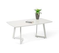 M2 Kollektion Mesa de Centro Tibet 2 en Blanco, 110 x 46 x 60 cm, Color Blanco