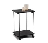 M2 Kollektion Passo 1 Mesa Auxiliar, Madera de ingeniería, Negro, B/H/T=45x65x37cm