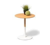 M2 Kollektion Zoe 1 Mesa Auxiliar, Metal, Efecto Madera de Roble, B/H/T=40x46x40cm