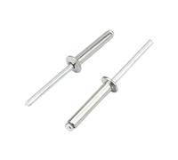 M2 M2.4 M2.8 M3 M3.2 M3.6 - M6.4 Remaches pop Cabezal de cúpula de aluminio Mandril de vástago de acero ciego Clavo de extracción(M3.2-20pcs,7mm)