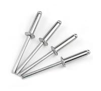 M2 M2.4 M2.8 M3 M3.2 M3.6 - M6.4 Remaches pop Remaches ciegos de cabeza de cúpula de aluminio Mandril de acero Remaches de escape Clavo de tracción(M5-10pcs,19mm)
