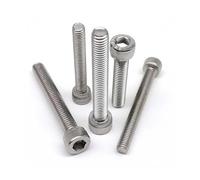 M2, M2.5, M3, M3.5, M4, M5, M6, M8, 304, A2, acero inoxidable, perno de cabeza hueca hexagonal DIN912, extensión de tornillo 6-200 mm(20mm,50pcs M2.5)