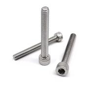 M2 M2.5 M3 M3.5 M4 M5 M6 M8 sobre Ultra largo 200mm 304 A2-70 acero inoxidable DIN912 hexagonal cabeza hueca tornillo(60mm,50pcs M2)