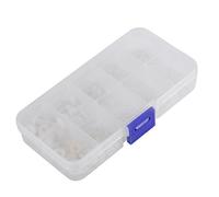 M2 M2.5 M3 M4 M5 150pcs Tornillos de Nylon Tornillos con Tuercas y Arandelas Kit de Sujetadores en Caja