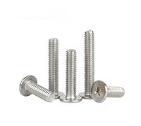M2 M2.5 M3 M4 M5 M6 304 Cruz de acero inoxidable Phillips Ultra fino Super plana cabeza de oblea tornillo portátil perno electrónico(4mm,M2.5 x 50Pieces)