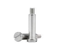 M2 M2.5 M3 M4 M5 M6 304 Tornillo de hombro con tapón de posicionamiento ranurado de acero inoxidable Perno escalonado de límite de altura igual(16mm,(D6) M5-3pcs)