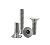 M2 M2.5 M3 M4 M5 M6 M8 M10 304 tornillo con cabeza hexagonal de acero inoxidable pernos planos avellanados DIN7991 tornillos de fijación de Metal for motocicleta(25mm(20Pcs),M10)