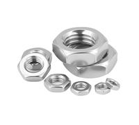 M2 M2.5 M3 M4 M5 M6 M8 M10 M12 M14 M16 M18 304 Hexágono de acero inoxidable Diente fino Tuerca delgada Tuercas hexagonales planas 2 piezas-55 piezas GB6172(M18(2pcs))