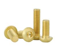 M2 M2.5 M3 M4 M5 M6 M8 Tornillo Allen De Latón Tornillo Con Cabeza Hexagonal De Latón x10mm M3 (20Pcs)